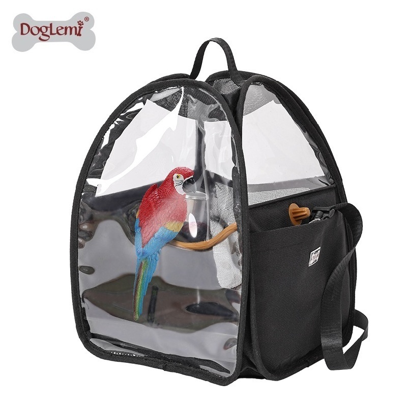 Transparent window with handle large Capacity pet Bird travel carrier bag bird cage Backpack