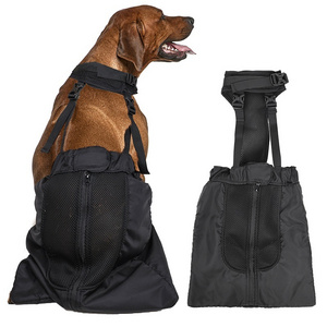 Breathable Nylon Home Indoor Outdoor Dog Mobility Old Paralyzed Pet Physical Disability Dog Drag Bag