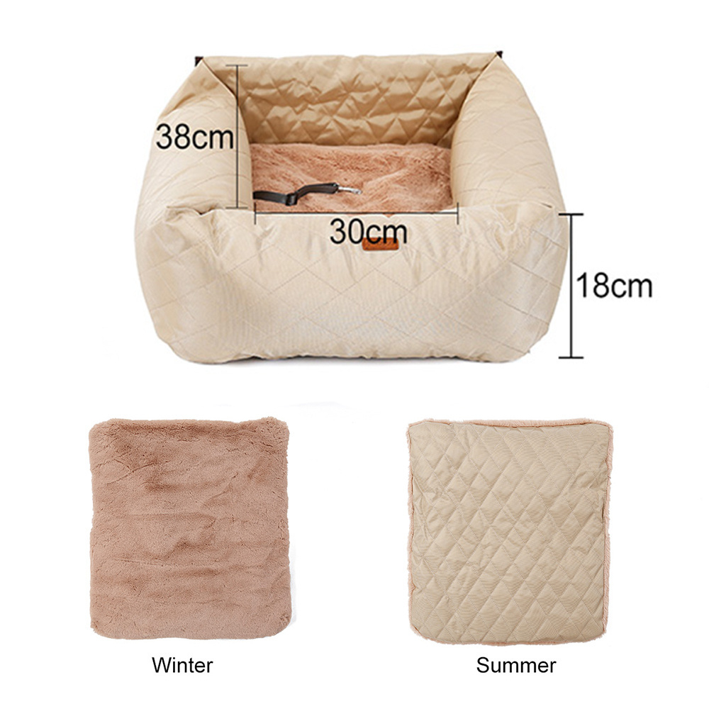 2 in 1 wholesale designer calming travel small xxl raised dog cave sofa bed washable memory foam beds for car pet seat cover