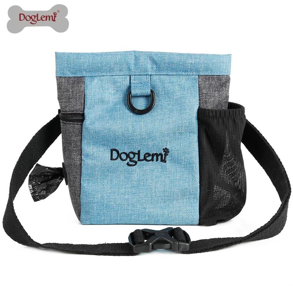 Pet Treat Bag Dog Training Pouch Tote Bag with Waist Shoulder Strap