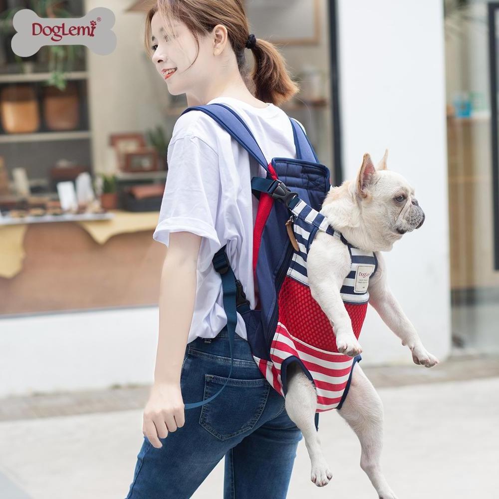 Hot Newest Hand Free Canvas Dog Sling Carrying Bag Mesh Breathable Pet Bag Carrier Dog