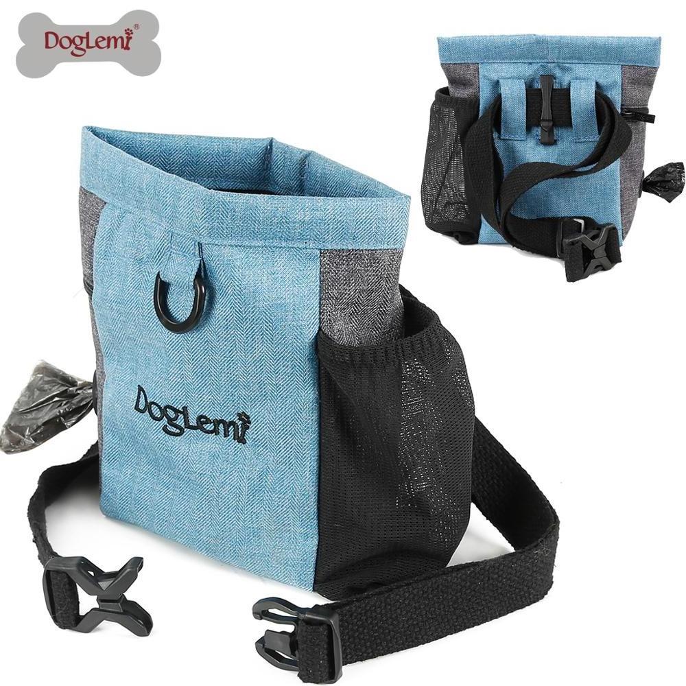 Pet Treat Bag Dog Training Pouch Tote Bag with Waist Shoulder Strap