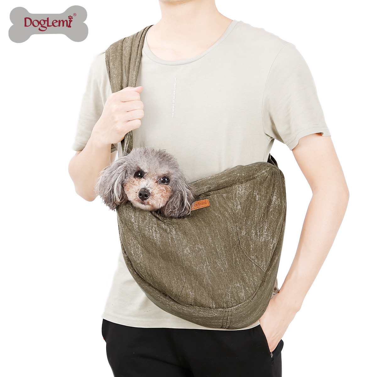 Fashion Design Soft Canvas Retro Soft Cat Bag Shoulder Carry Bag Dog Bag Pet Sling