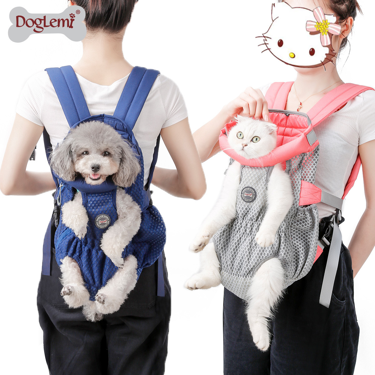 Summer Mesh Oxford Nylon breathable adjustable soft small animal Dog Pet Carrier Backpack