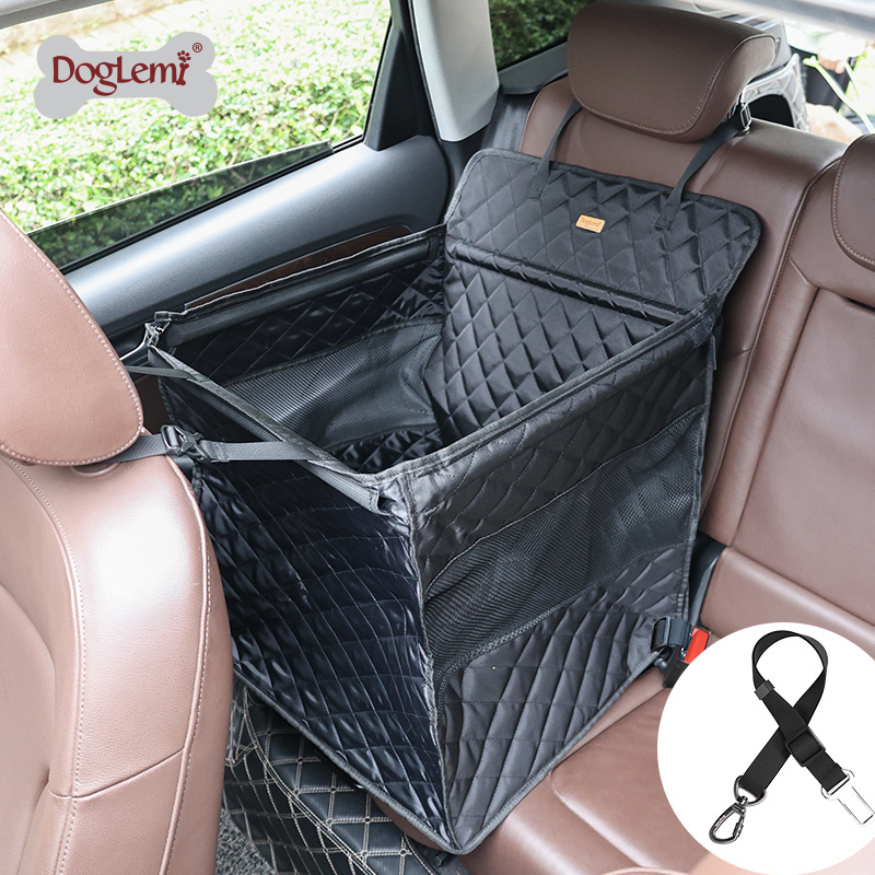 Wholesale Adjustable Foldable Luxury Dog Car Seat Bed Waterproof Small Pet Dog Car Seat hammock