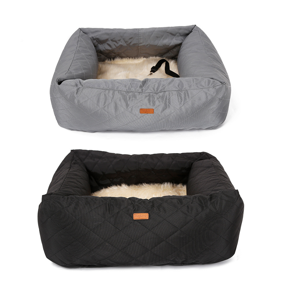 2 in 1 wholesale designer calming travel small xxl raised dog cave sofa bed washable memory foam beds for car pet seat cover