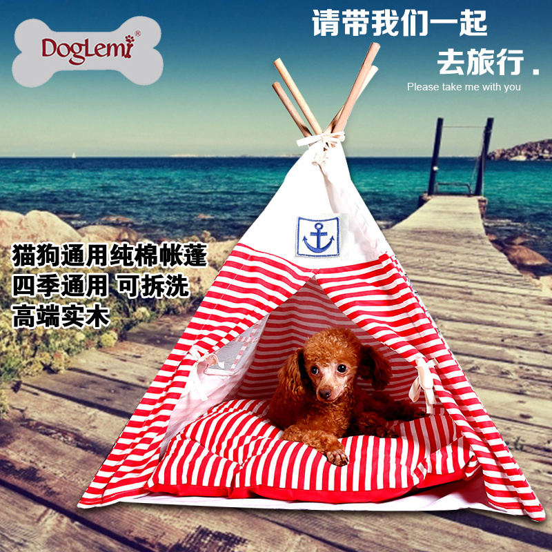 Indian Foldable woden cat house Pet Tent Dog Cat Kennel Nest Wood Pet Puppy Igloo House