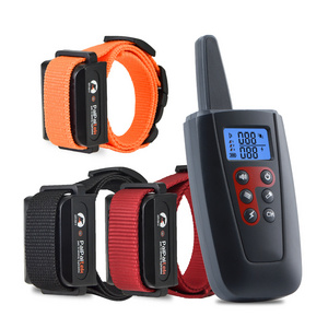 Anti Barking Waterproof Dog Collars For Training Rechargeable Humane Shock Electric Voice Remote Dog Training Collar