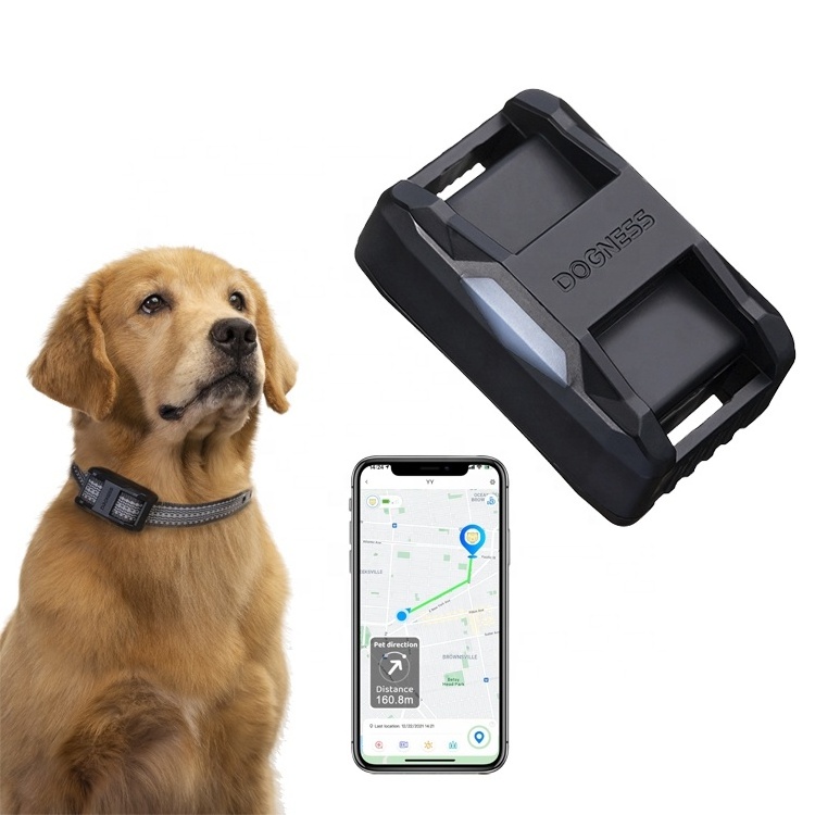 Dogness 5g real time world coverage IP68 waterproof megnetic usb hunting pet smart gps dog location tracker mini with collar