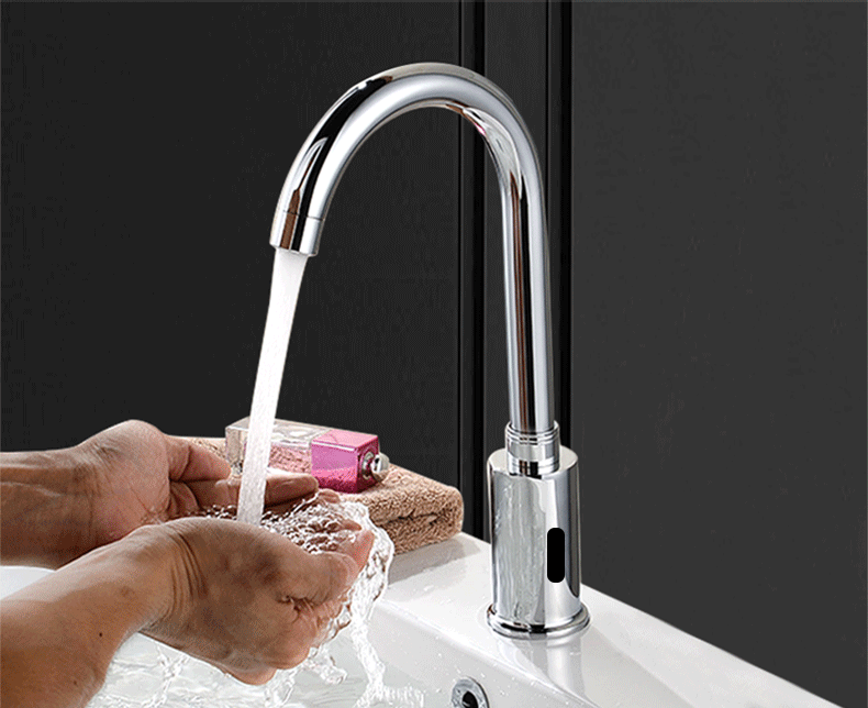 Commercial Touchless stainless steel sensor faucet induction sink water taps hand free smart infrared automatic faucet