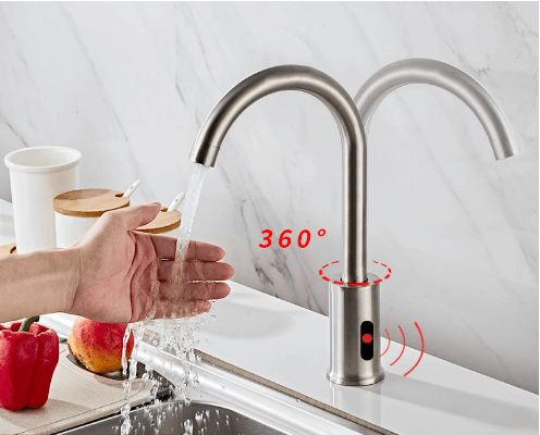 Commercial Touchless stainless steel sensor faucet induction sink water taps hand free smart infrared automatic faucet