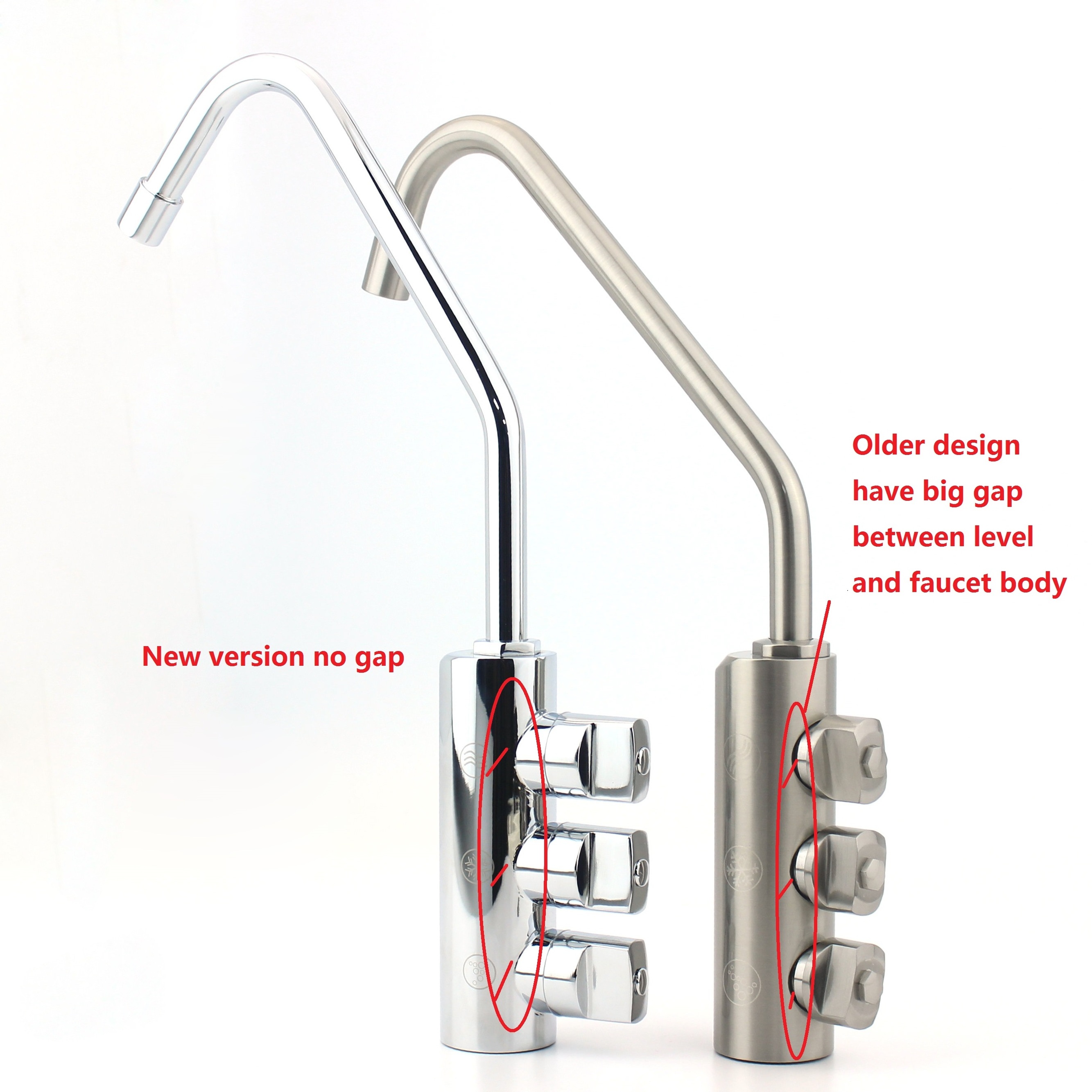 Europe Hot Selling 3 Way Soda Water Tap Flow Reverse Osmosis Kitchen Faucet Cold Sparkling Chiller Three Way Soda Water Faucet