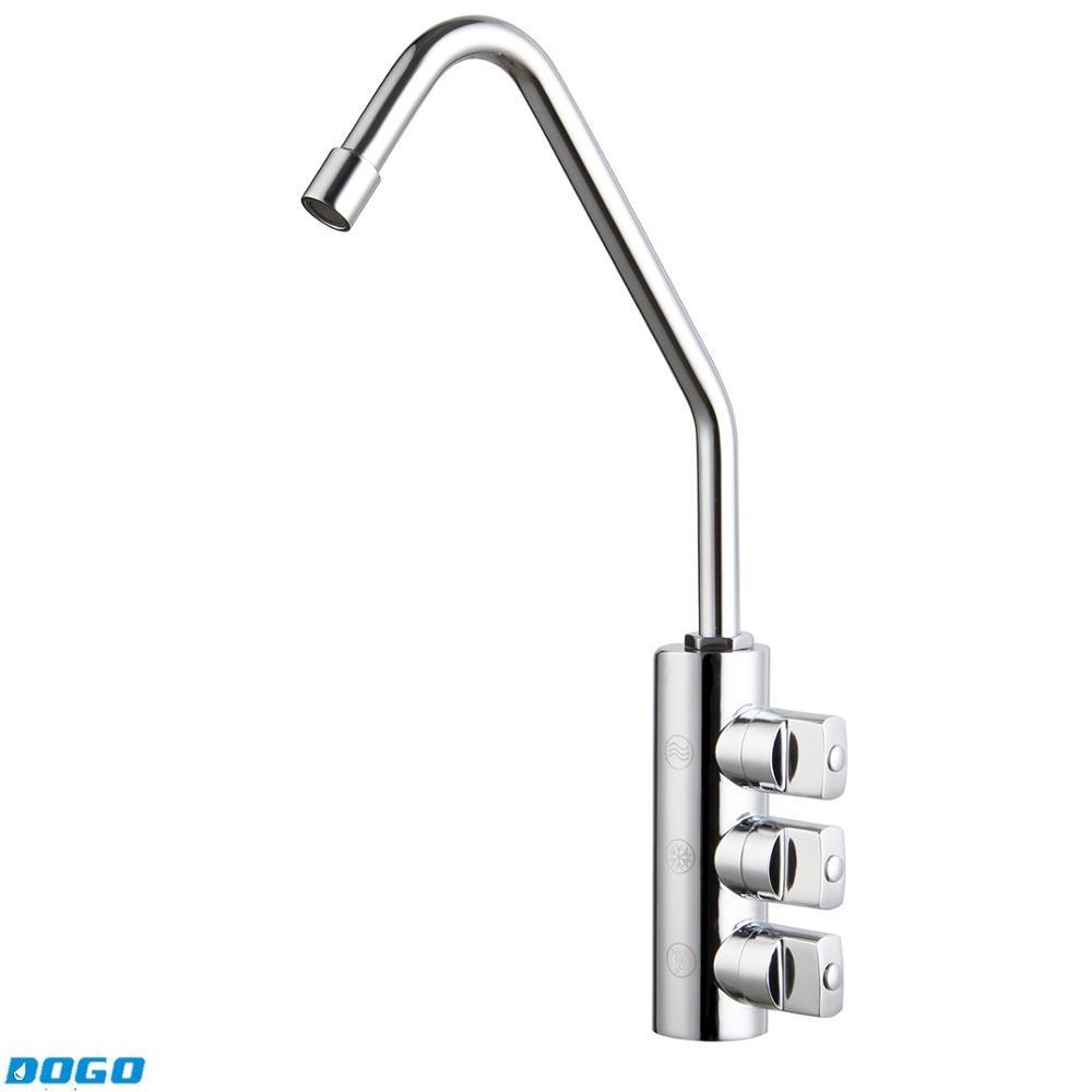 Europe Hot Selling 3 Way Soda Water Tap Flow Reverse Osmosis Kitchen Faucet Cold Sparkling Chiller Three Way Soda Water Faucet