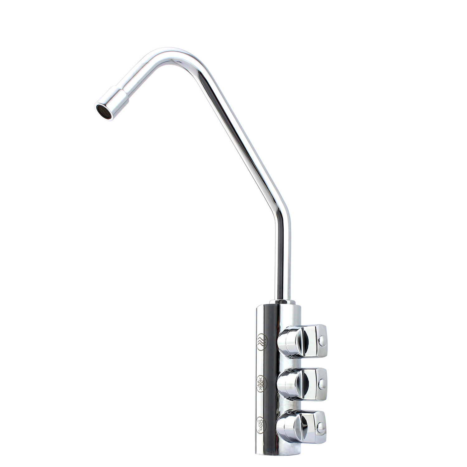 Hot Selling Stainless 3 Way Filter Mixer Tap Triple Sparkling Water Dispenser 3 Way Soda Sparkling Water Tap 3 Way Faucet