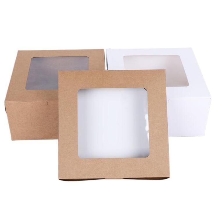 Clear Window Cake Box Pizza Box Baking Cake Packing Box