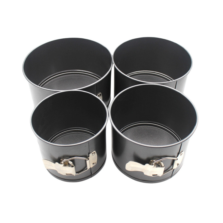 Wholesale 2024 New Product Cake Pan 4 A Set Of Removable Carbon Steel Material Non-Stick Bottom