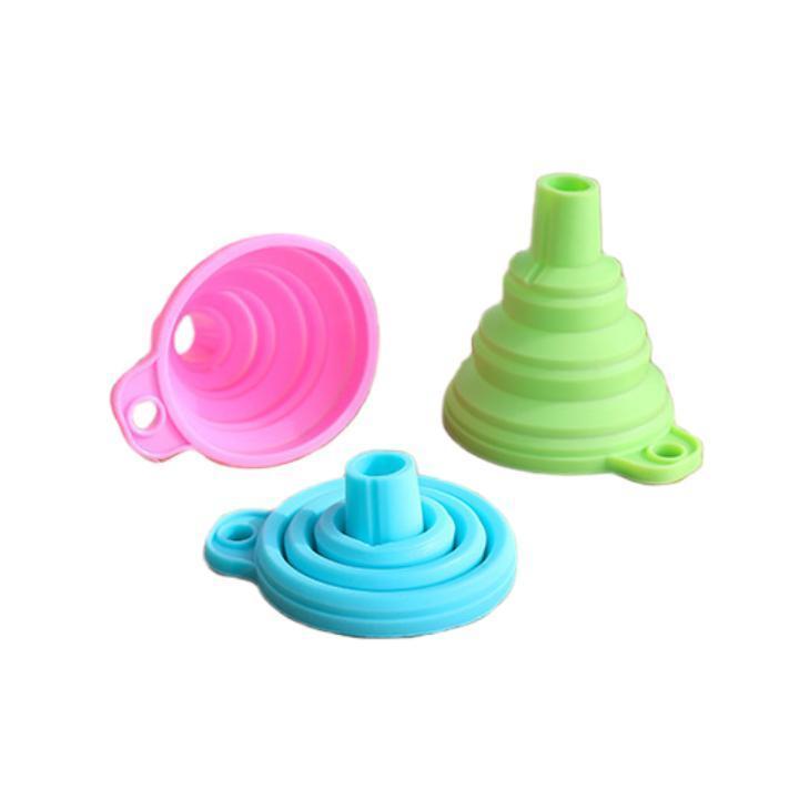 Home Folding Mini Telescopic Silicone Funnel