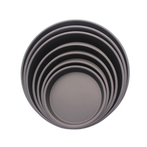 Wholesale 6/7/8/9/10/12 Inches Pizza Pan Aluminium Alloy Non-stick Plate Shallow Pan Deep Dish Bakeware Round Pizza Tray Mould