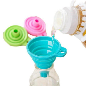 Home Folding Mini Telescopic Silicone Funnel