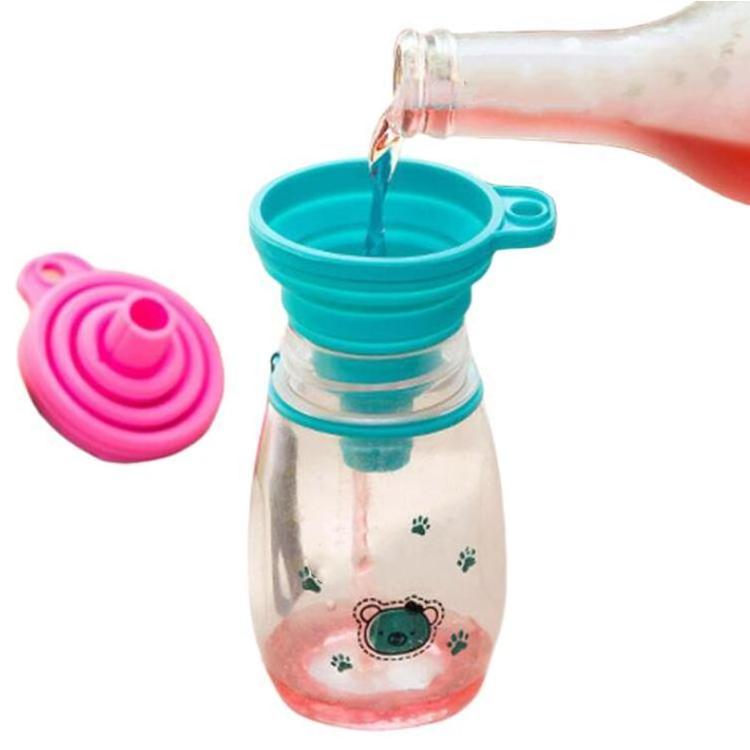 Home Folding Mini Telescopic Silicone Funnel