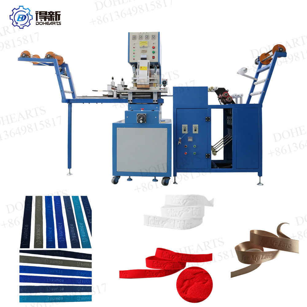 webbing logo embossing hot stamping machine hot foil stamping machine price