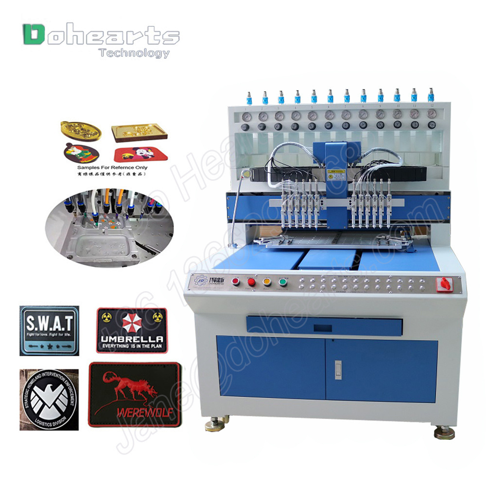 3D PVC Logo Label Soft Rubber Patch Making Machine