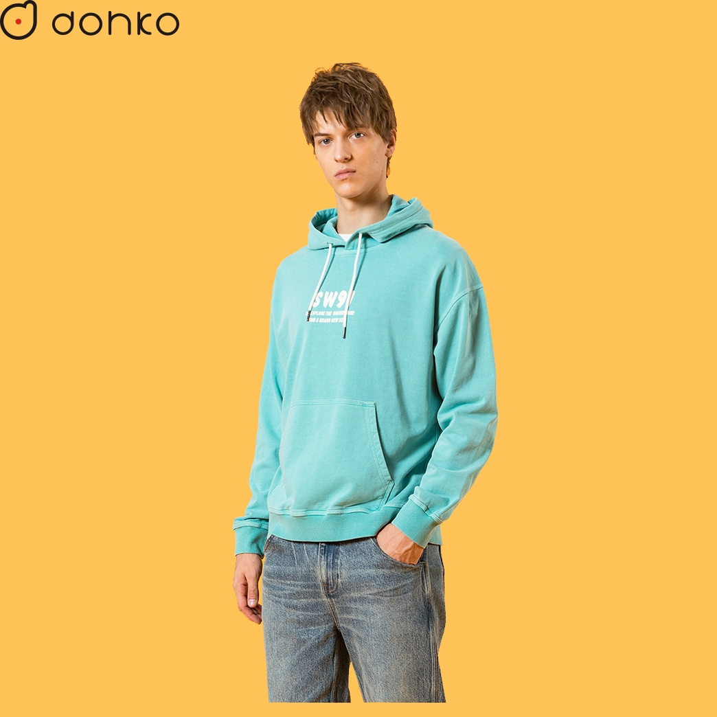 custom pastel color hoodie printing embroidery men hoodie