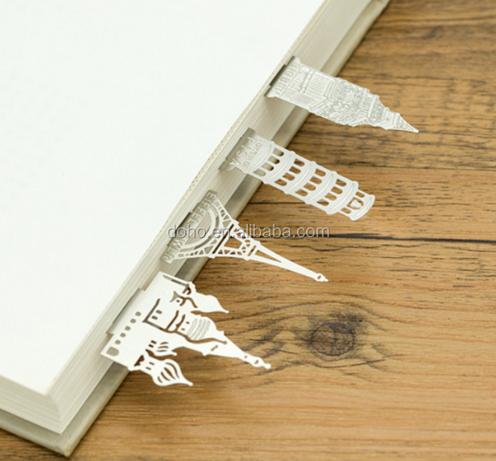 Fancy Metal magnetic bookmark with customized shapes