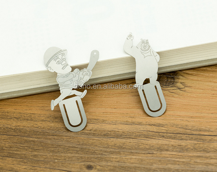 Fancy Metal magnetic bookmark with customized shapes