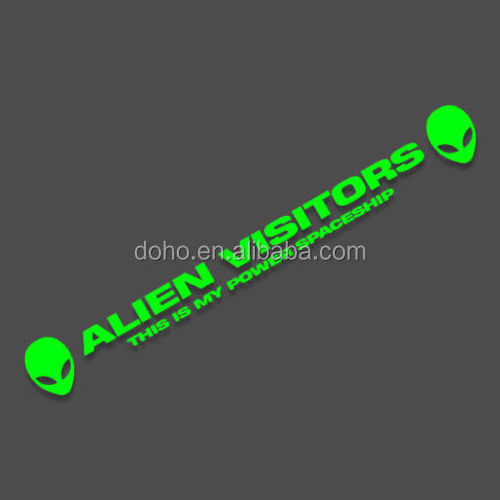 Green Car Skull Reflective Windshield Sticker,Vinyl Light Reflective Diamond Pattern Stickers