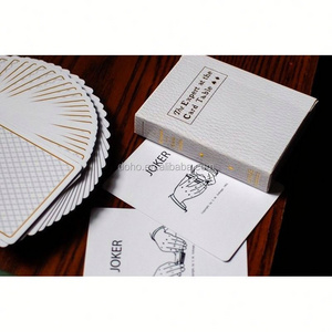 Wholesale manufacturers Matte Paper Material double deck playing cards custom paper cartoon poker ---DH20713