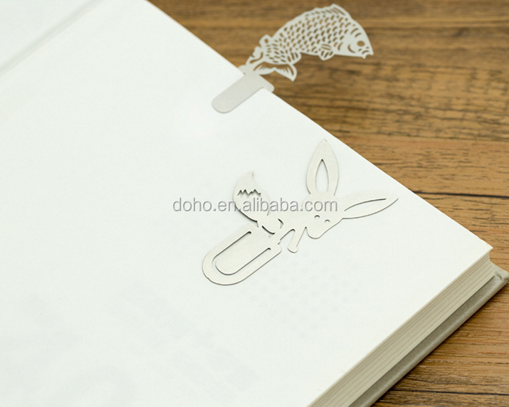 Fancy Metal magnetic bookmark with customized shapes