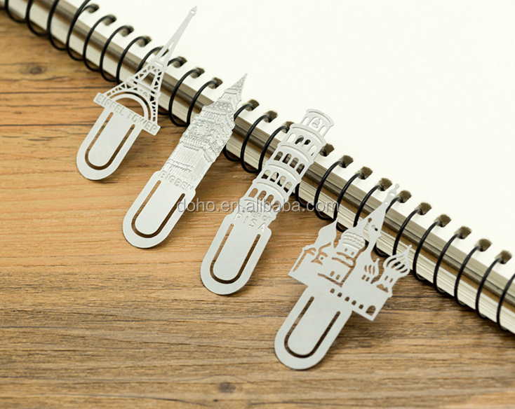 Fancy Metal magnetic bookmark with customized shapes