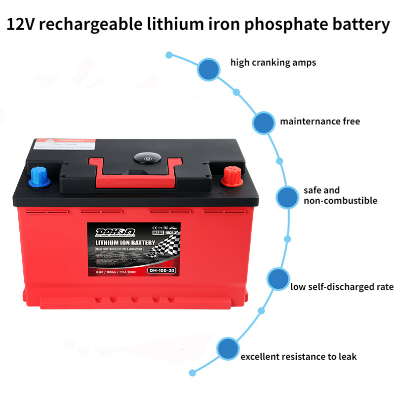 solar battery 12.8V 78AH LiFePO4 Battery Lithium Power Batteries Cycles 12v Car lighter Campers Golf Cart Off-Road