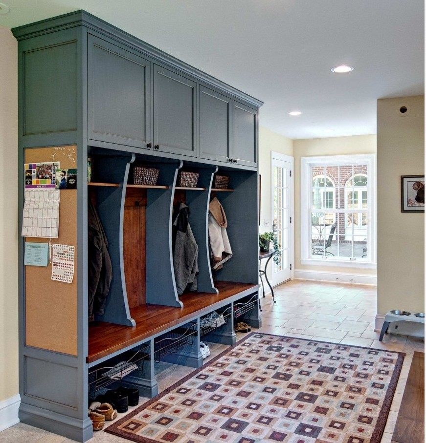 Modern design entry pantry cabinet for mudroom