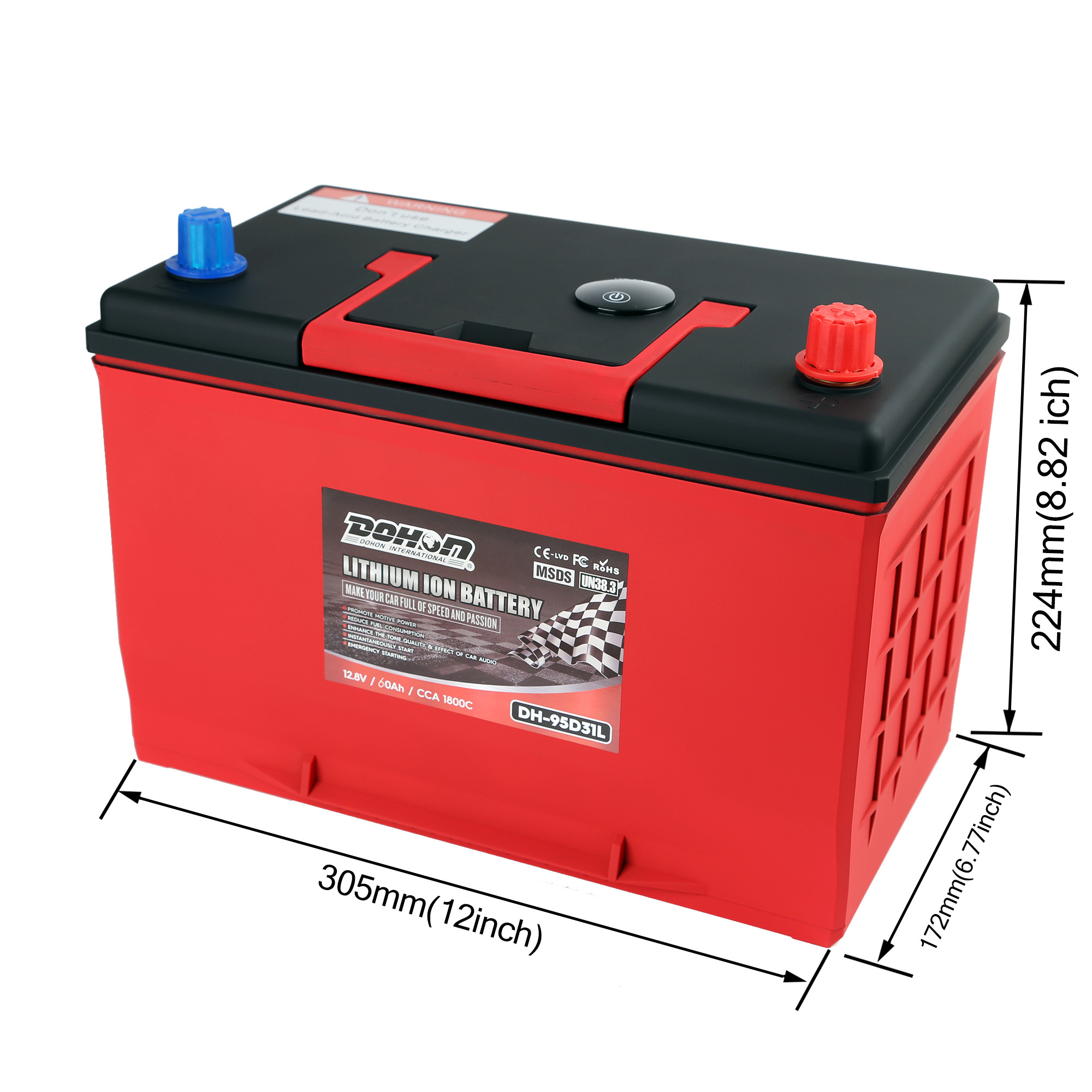 Wholesale 12V 60AH JIS Standard 95D31 car battery wholesale price auto battery manufacture