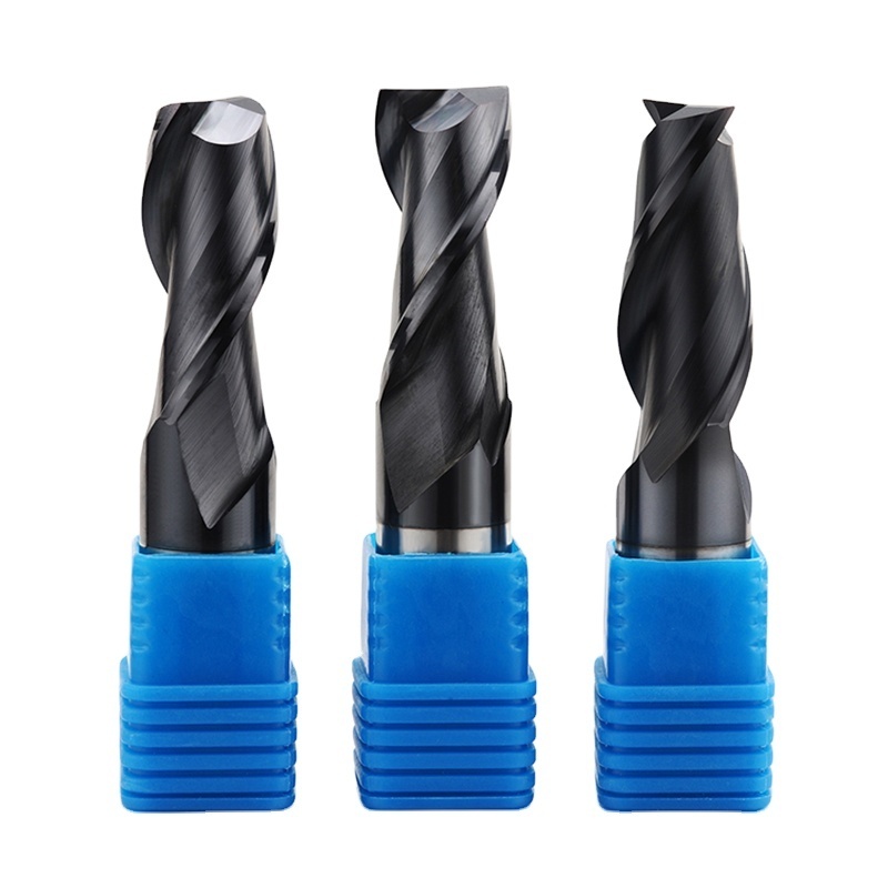 DOHRE Factory Price 2 Flute Tungsten Carbide Wood End Mill Milling Cutter CNC Router Bits For Wood Carving