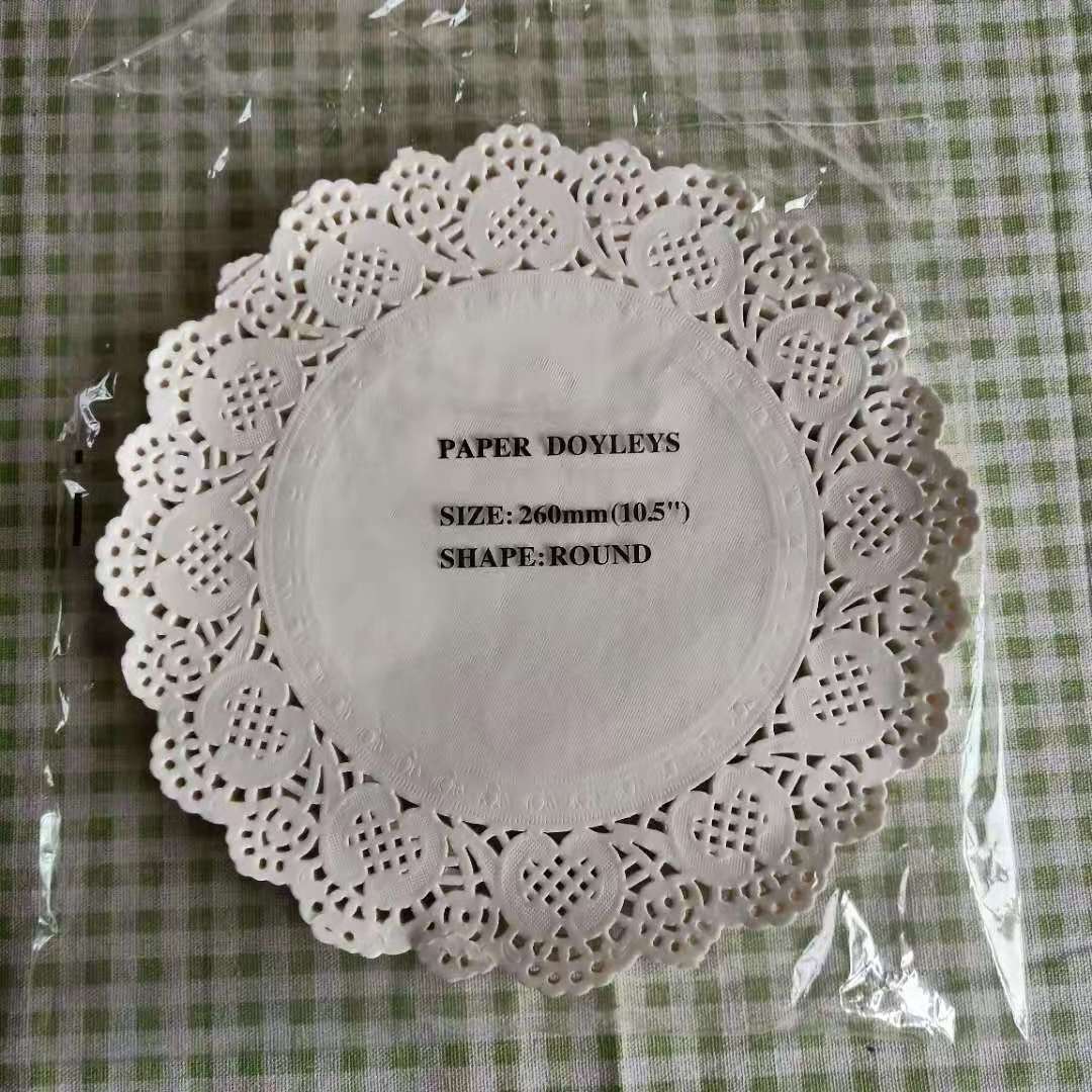 round paper placemat for Fired Fish Chips Custom Size  Lace Paper Doily Food  Placemats Cake Mats