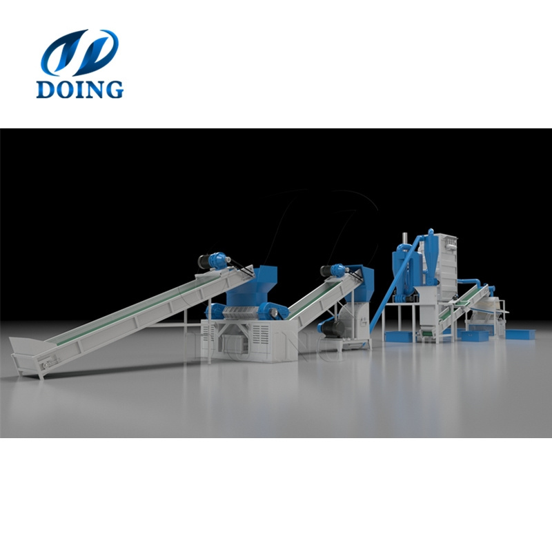 Doing Air Conditioning Radiator Recycling Machine Copper Aluminum Radiator Recycling Production Line For Sale