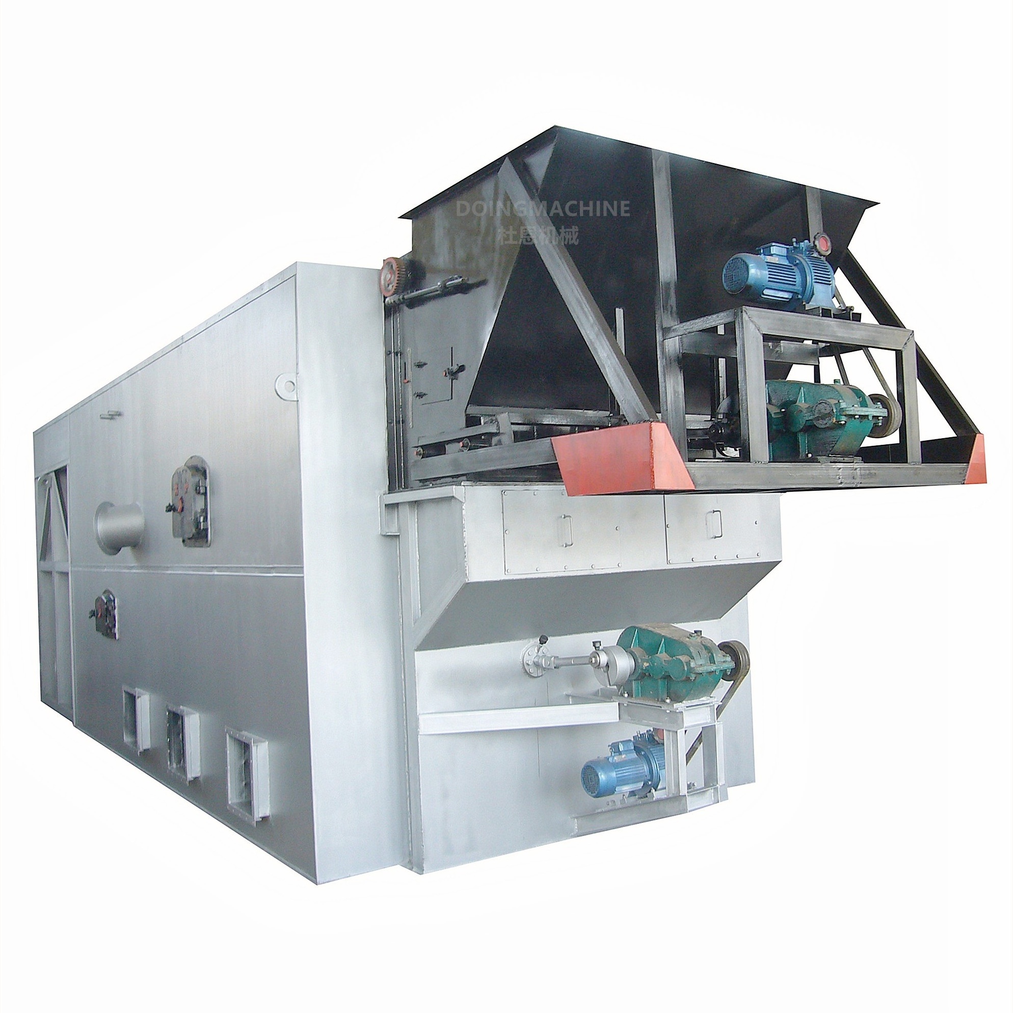 Industrial reciprocating grate biomass solid waste incinerator for drying system