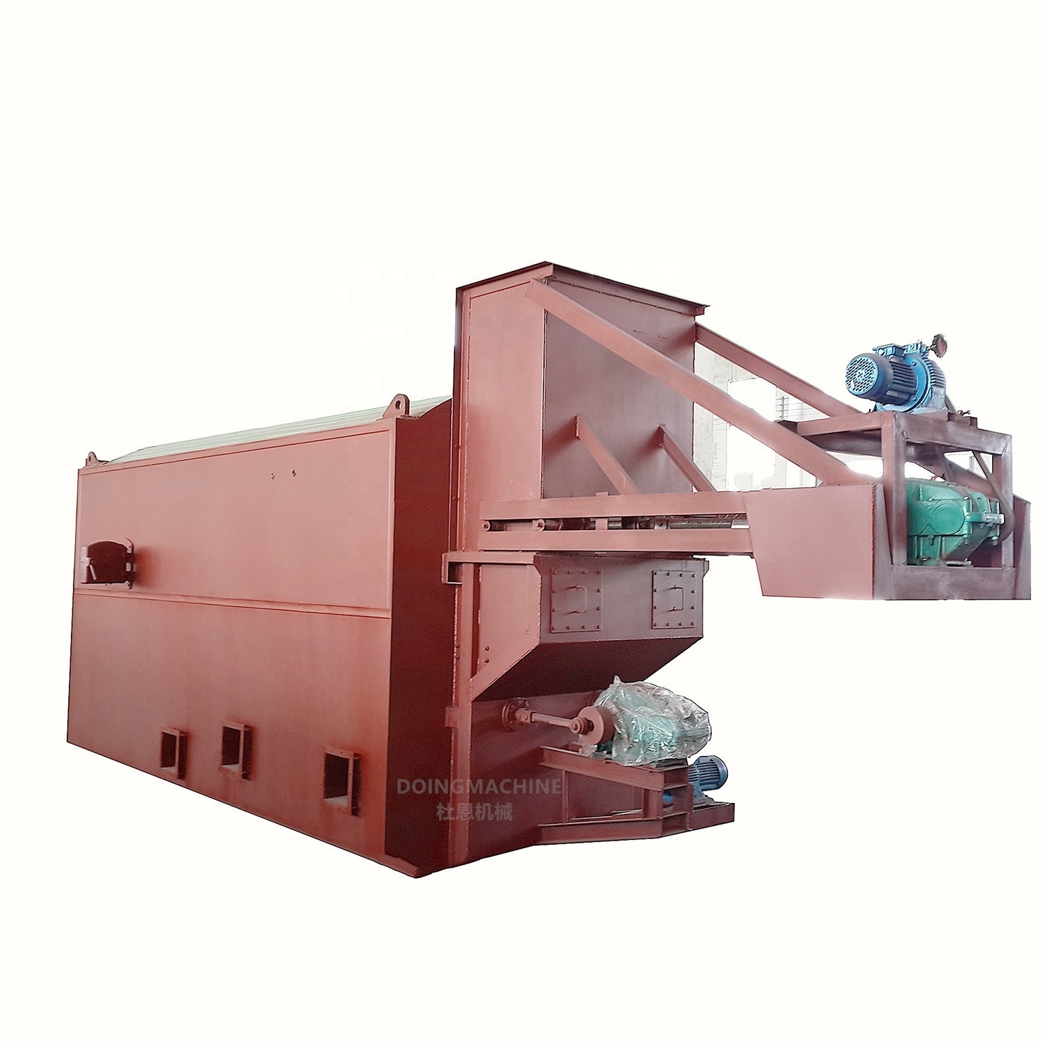 Industrial reciprocating grate biomass solid waste incinerator for drying system