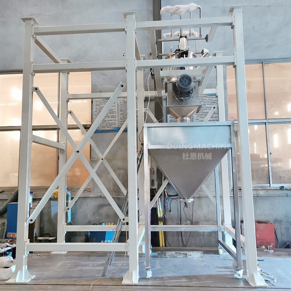 Bulk jumbo FIBC big bag unloader station