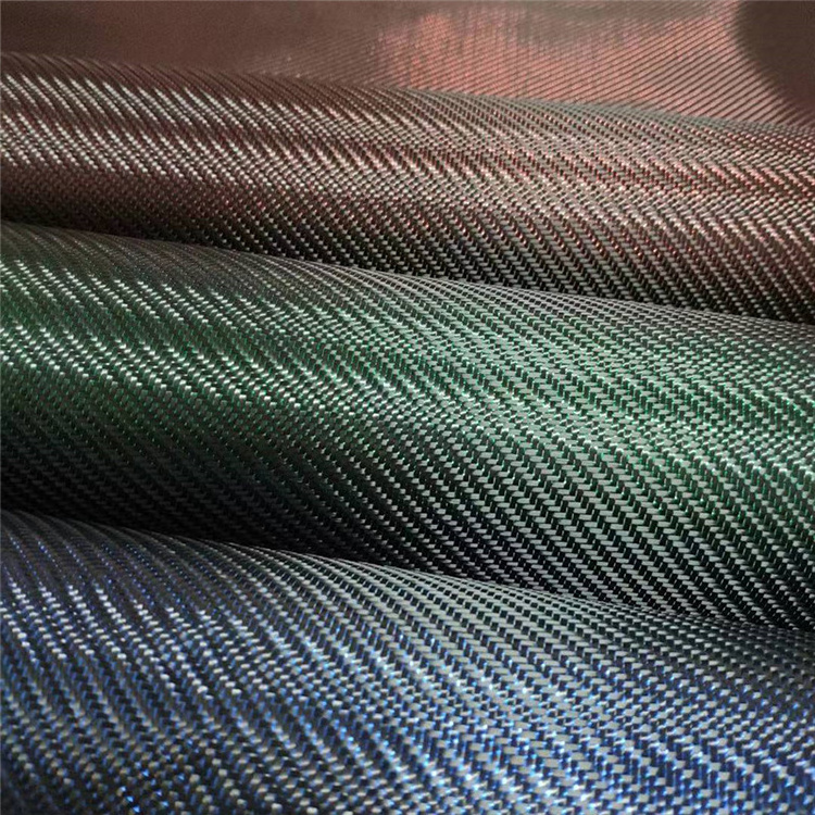 ZAME  Blue Green Red Sliver Gold Metallic Carbon Fiber Widely Used Real Carbon Fiber Fabric Metal Wire Plain Carbon Fibre Fabric