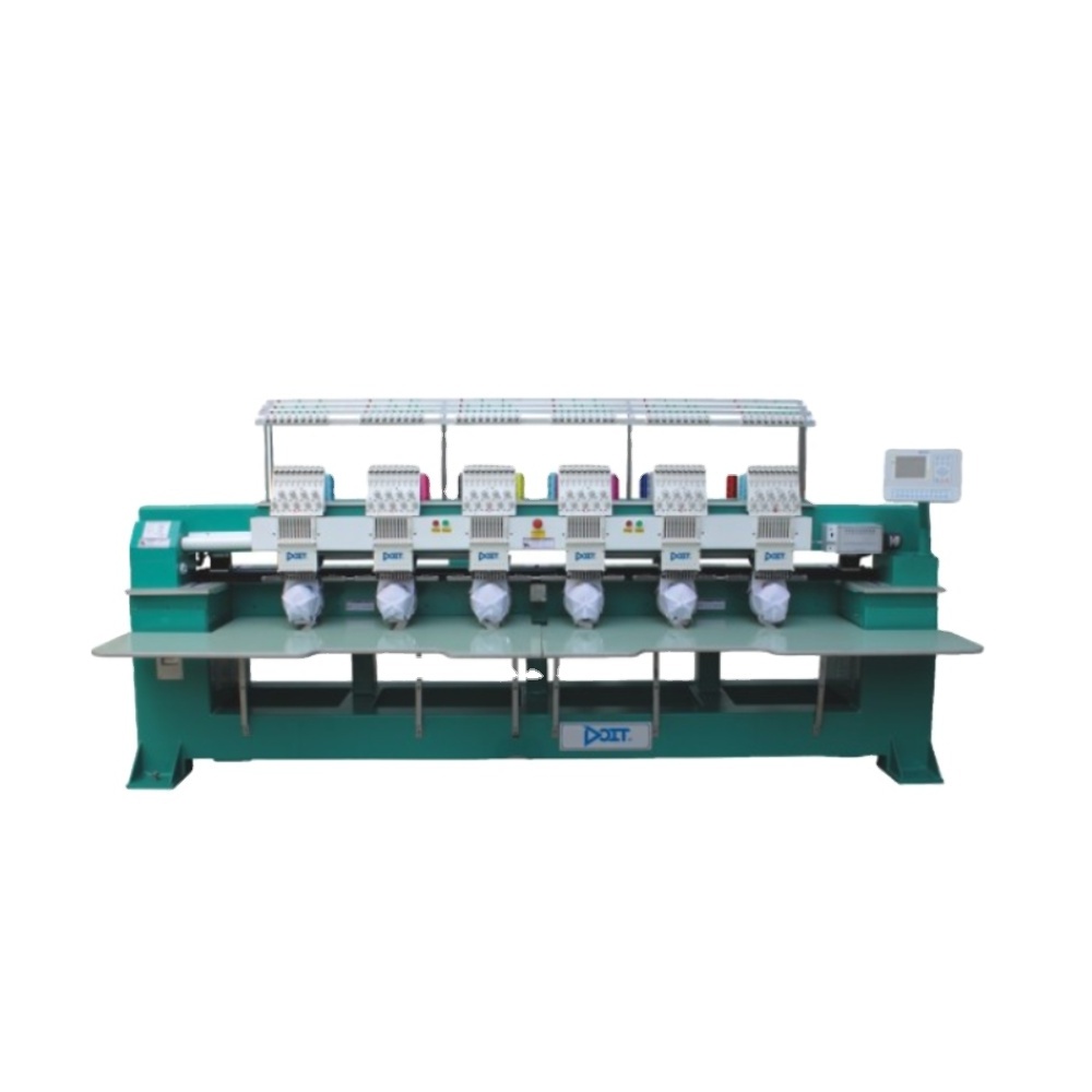 DT 906C High Speed 6 Head Computerized Embroidery Machine Industrial Sewing Machine For Garment