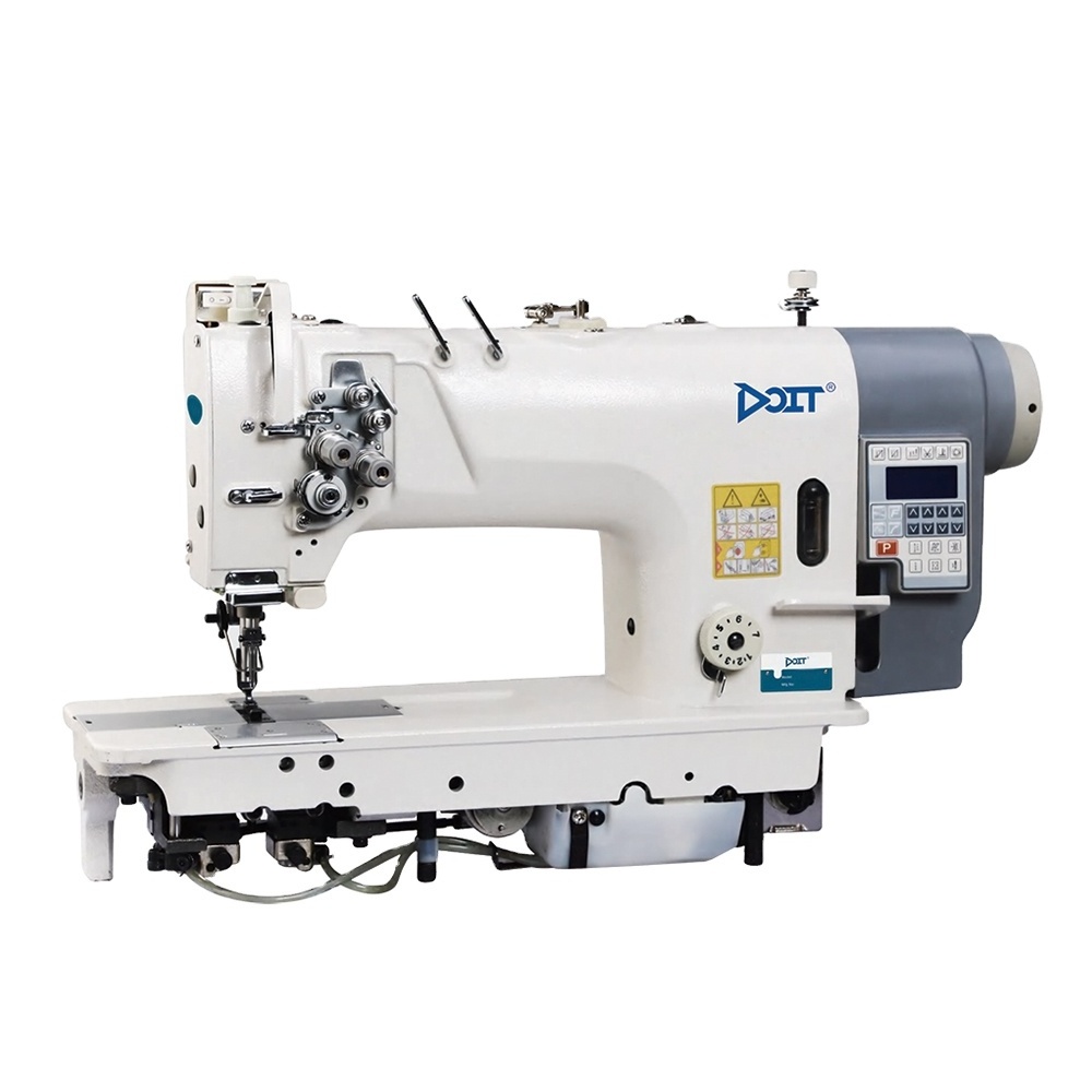 DT 8452E Direct Drive Double Needle Lockstitch Heavy Duty Sewing Machine