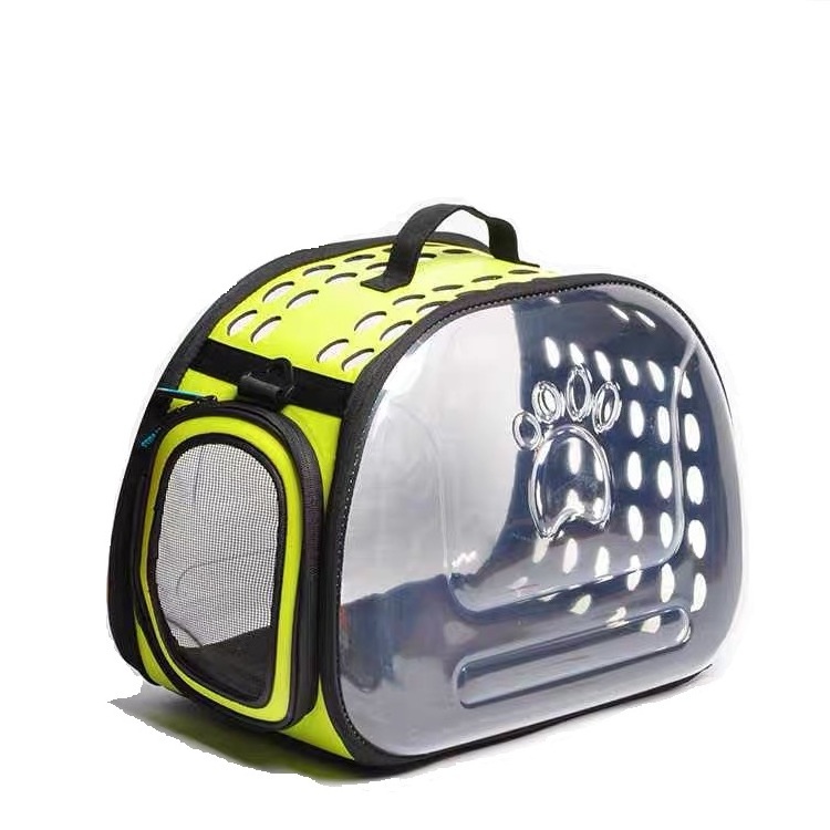 durable foldable eva plastic cat dog bags travel pet carrier