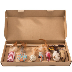 DOKA Hot selling Interactive Cat Toy Set 7 pcs Mouse Toy Gift Box For Best Cat Toy Ever