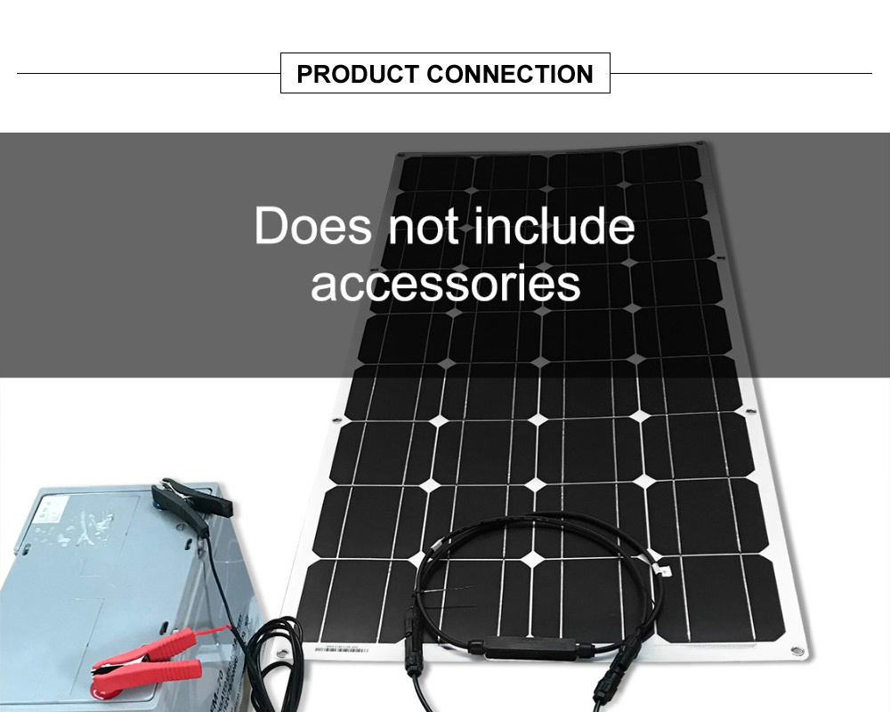 200w 12v Solar Panel Kit 2pcs 100W Flexible Solar Panels for RV, Boat, Cabin, Tent, Car, Trailer, 12v Battery with Solar Control