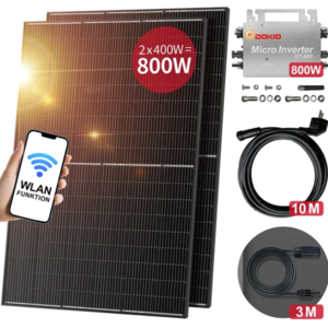 DOKIO Free Shipping  EU Stock balcony Solar plants 800W Solar Panels with 800W Inverter solar system for home complete