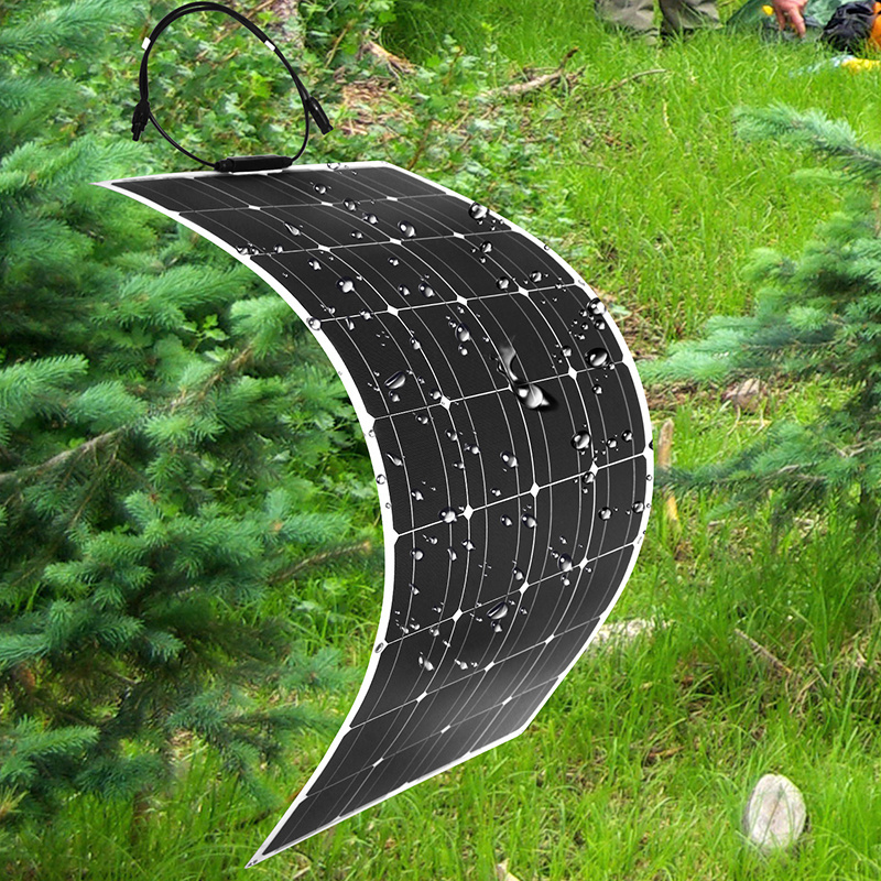 6PCS 12V 100W Flexible Mono Solar Panel For Car Battery  Boat Home 200w 300w 500w 600w Solar System China Dokio